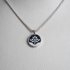 Mosaic Silver Tree Necklace