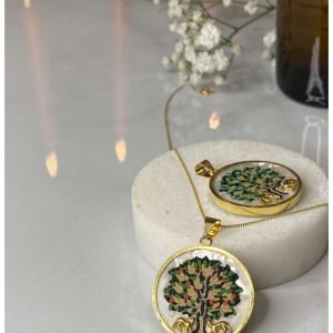 18K Gold Mosaic Necklace