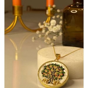 18K Gold Mosaic Necklace