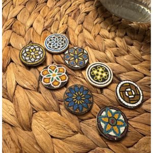 Mosaic Necklace with Geometric Shapes