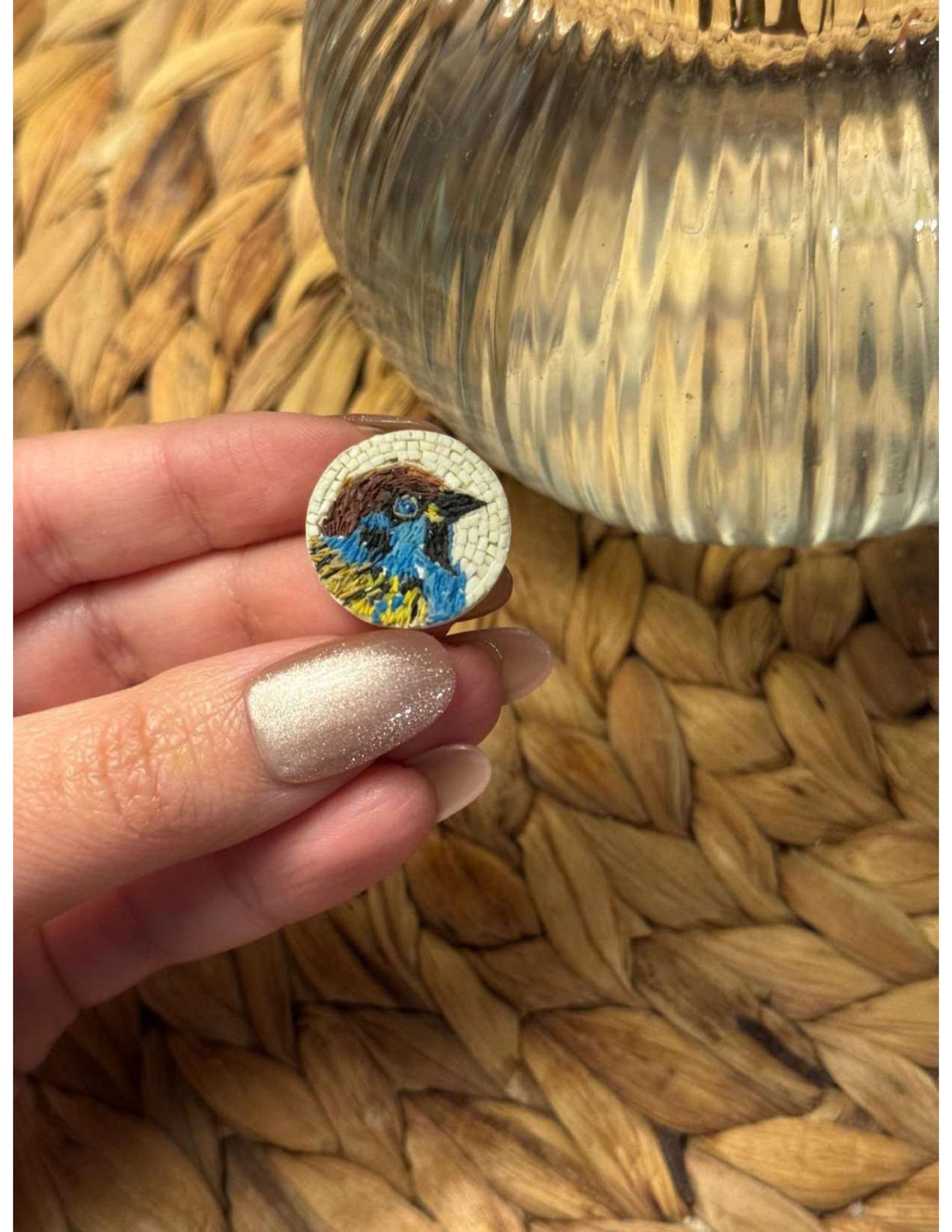 Mosaic Micro Stone Necklace