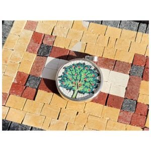 Silver Mosaic Tree Necklace
