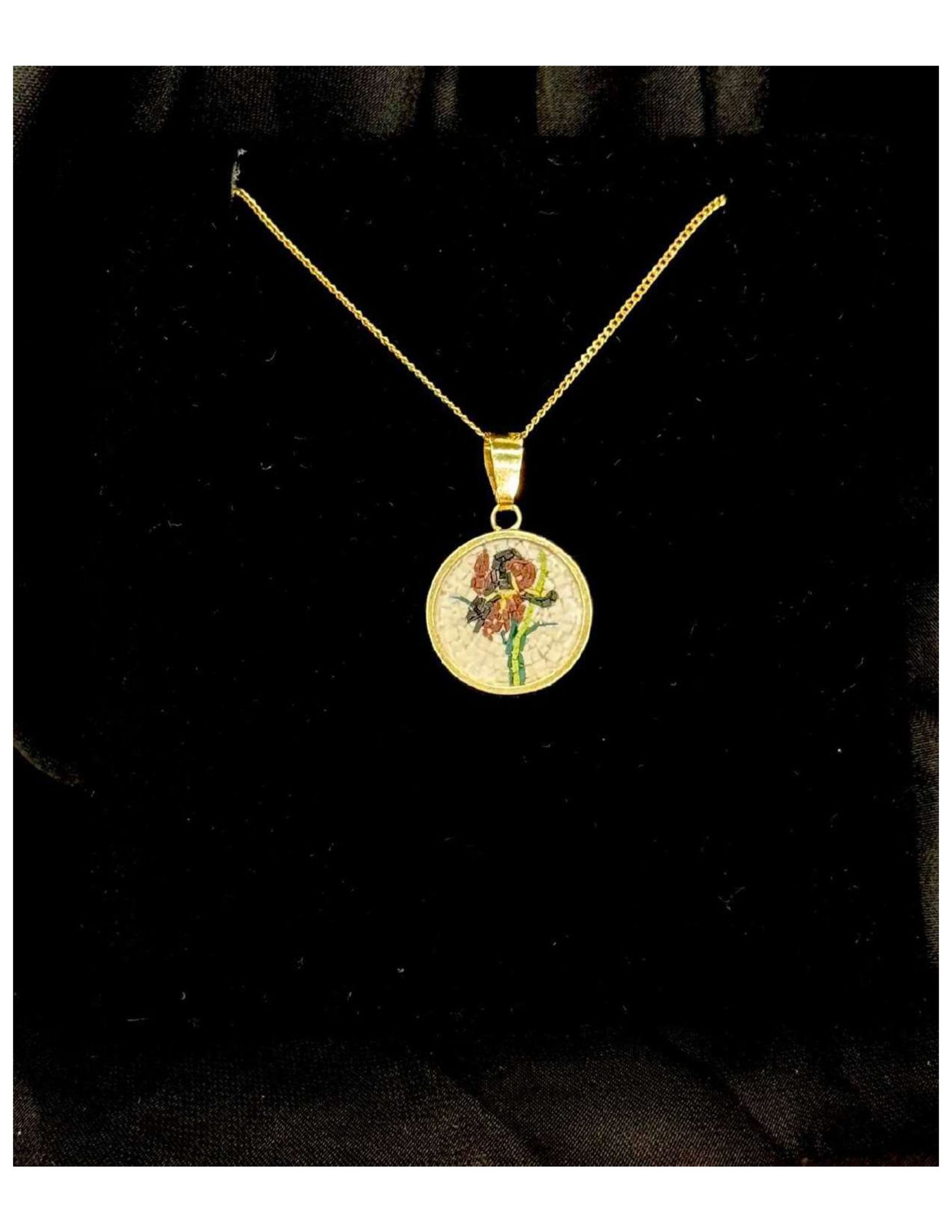 Black Iris Gold plated Necklace